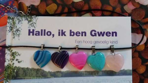 Hanger hartje - Rozenkwarts - Afbeelding 2